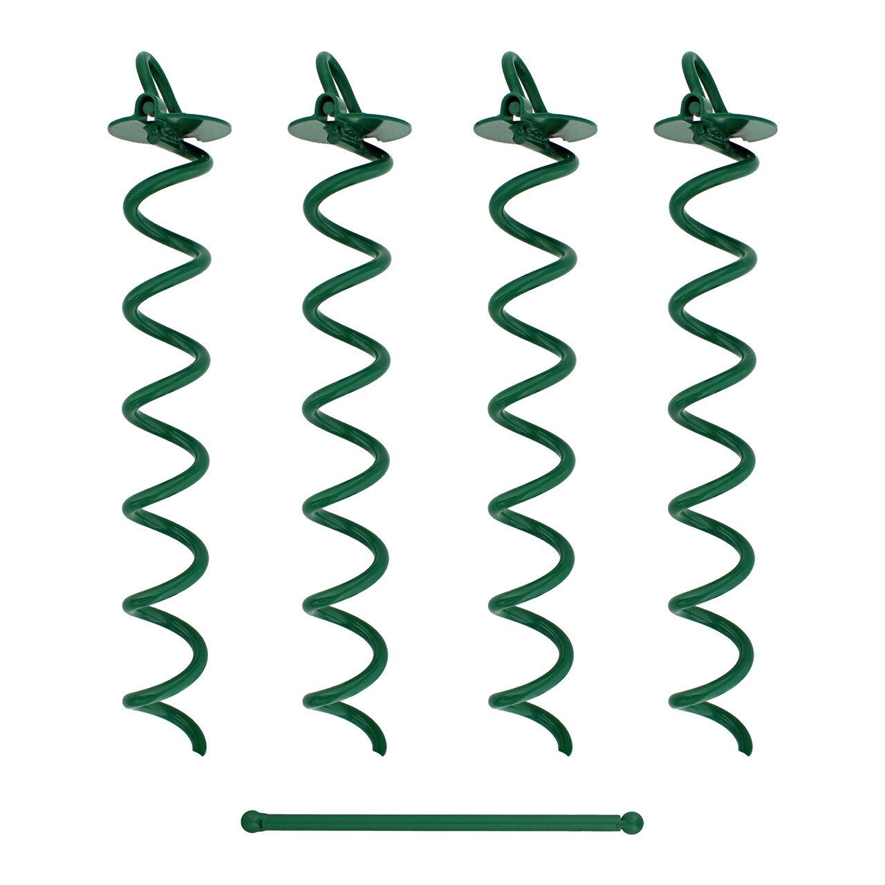 7Penn Spiral Ground Anchors - 16 Inch Twist Tent Stakes, 4 Pack